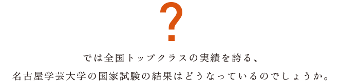 では全国トップクラスの実績を誇る、名古屋学芸大学の国家試験の結果はどうなっているのでしょうか。