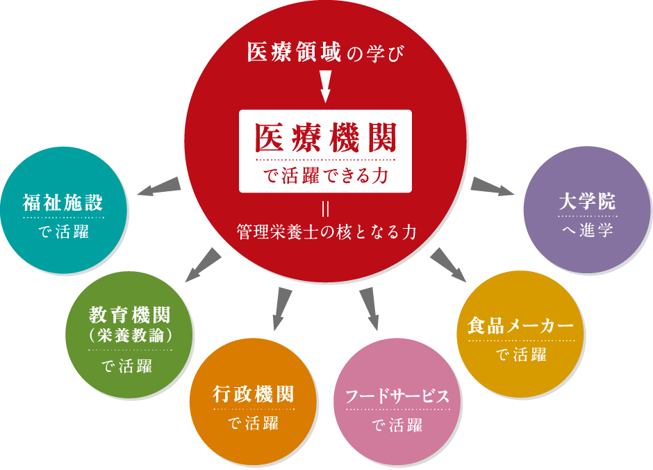 医療領域の学び あらゆる分野に応用できる管理栄養士の核となる力